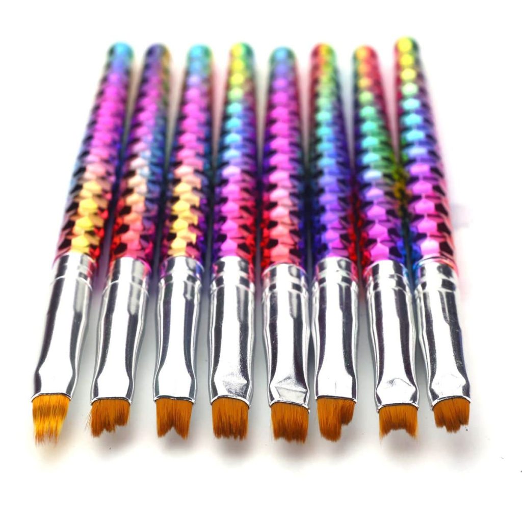 ČOPIČ komplet za nail art, 8kos