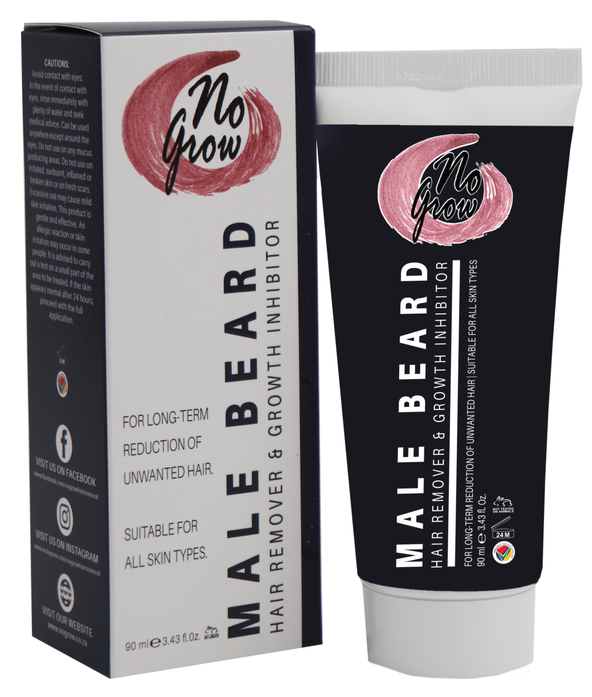 No Grow krema za trajno odstranjevanje dlak - moška brada