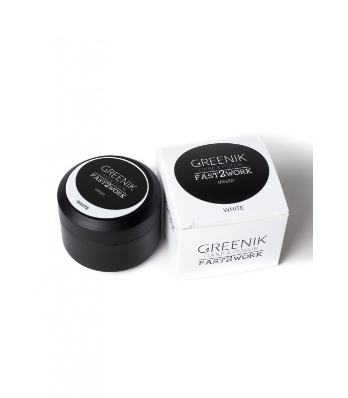 GREENIK FAST2WORK WHITE gradilni gel 50g