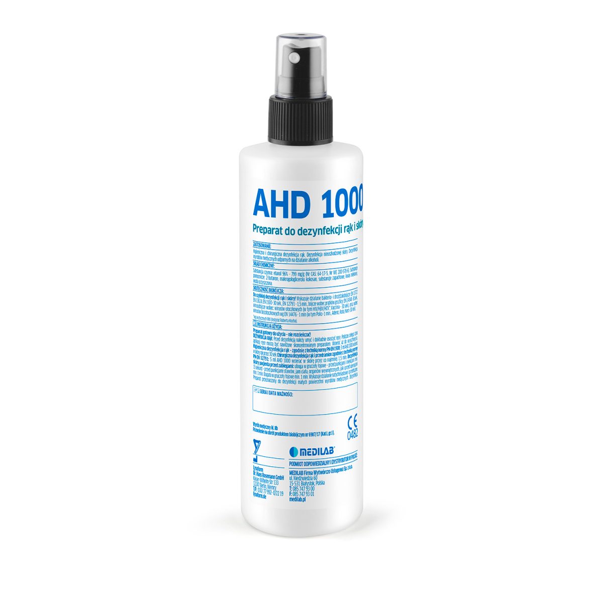 MEDILAB AHD 1000 - Alkoholno razkužilo za kožo 100ml na šprico