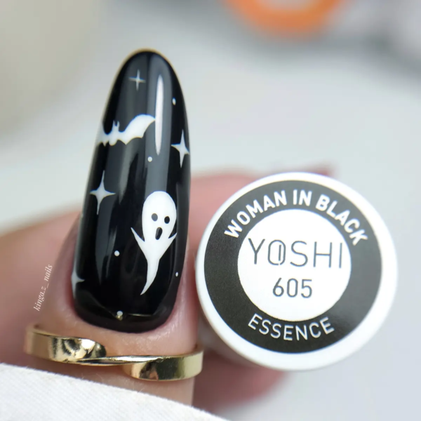 YOSHI UV hibridni lak za nohte Woman In Black 6 ml – 605 - slika 4