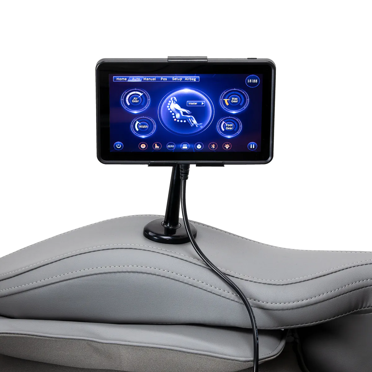 MASAŽNI STOL 3D Sakura Maximus 809 belo-siv - slika 10