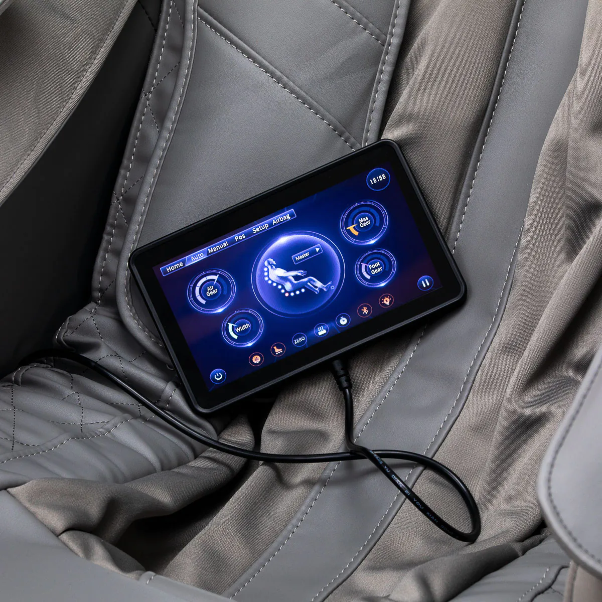 MASAŽNI STOL 3D Sakura Maximus 809 belo-siv - slika 15