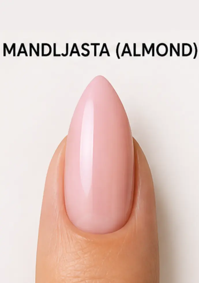 mandljasta oblika nohtov