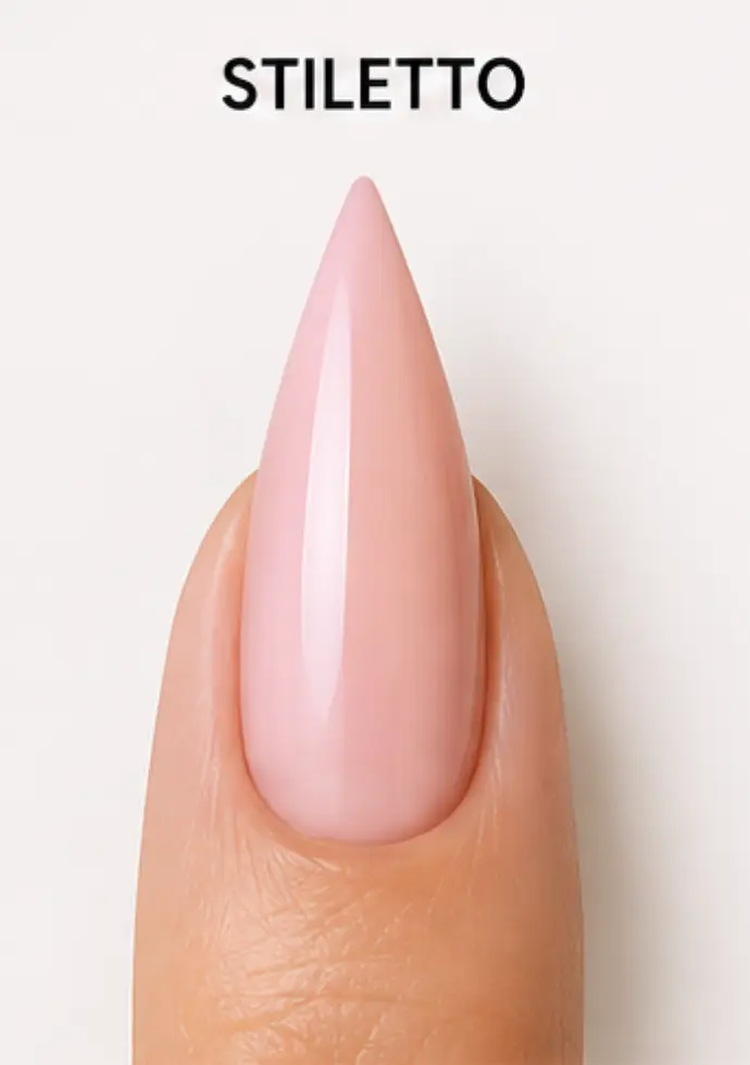 stiletto oblika nohtov