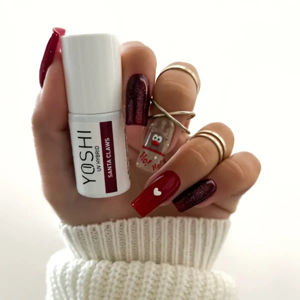 YOSHI UV Hibridni lak za nohte SANTA CLAWS 6ml – 252 - slika 8